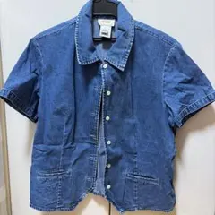 Talbots Petites デニムシャツ 半袖 Mサイズのサムネイル