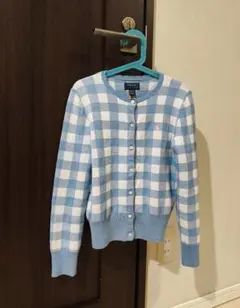 POLO RALPH LAUREN 　カーディガン M　水色　白色