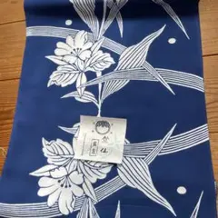 専用　♦浴衣　反物　未使用♦　アイヌ文様　綿　生地 未使用 未仕立て 浴衣 ゆかた 反物 綿 流蝶文様 未使用未仕立て浴衣
