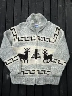 kanata カナタ　カウチンニット　ニット　トナカイ　カナダ　最高級　カウチン