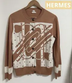 HERMES カシミヤシルクカーディガン　美品のサムネイル
