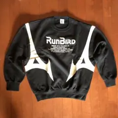 RunBird MIZUNO ブラック スウェット トレーナー