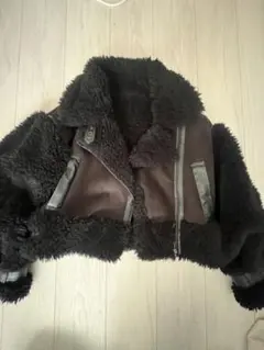 MURUA ショートムートンコート 黒