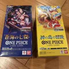 ONE PIECEカード2種セット 蒼海の七傑 神の島の冒険 ワンピース box