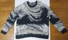 ザラ ZARA メンズ　モヘア柄 セーター　ニット