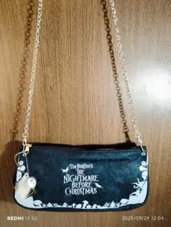 ナイトメアビフォアクリスマス チェーン付ショルダーバッグ　ジャック ブラック