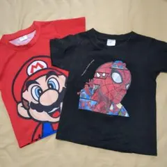 値下げ♡ユニバTシャツ2枚セット★マリオ＆スパイダーマン