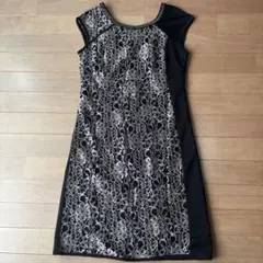 美品✨ナネットレポー　レース切り替え ノースリーブワンピースのサムネイル