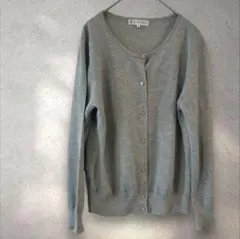 組曲クミキョク　オンワード樫山　グレーカーディガン　サイズ5　L　ゆったり