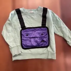 branshesミントグリーン トレーナー ポケット付き