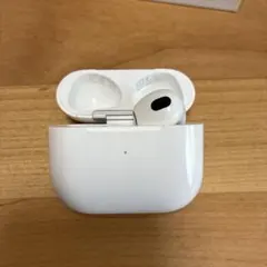 AirPods右耳イヤホン　ホワイト 充電ケース付き