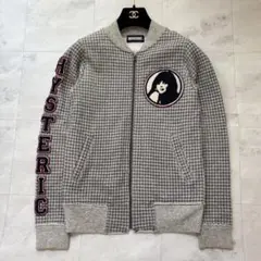 希少✨ヒステリックグラマー ブルゾン カシミヤ混 ヒスガール ロゴ ワッペンのサムネイル