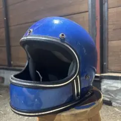 g*a様 Grant GP2 青ラメ ジェットヘルメット ビンテージヘルメット