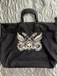 PRADA ビンテージ品 レア プラダ Y2Kスカルモチーフ ナイロンバッグ