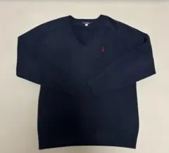 EASTBOY イーストボーイ　Vネック スクール　セーター　紺　ネイビー　L