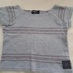 COMME CA ISM ストライプTシャツ 100A