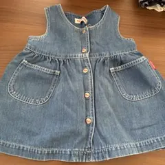 ミキハウス デニムジャンバースカート M