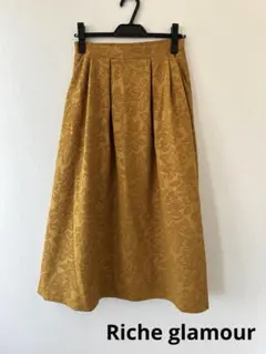 【Riche glamour】美品　花柄スカートのサムネイル