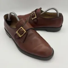 KENNETH FIELD ホワイトバックス ダブルモンクストラップシューズ