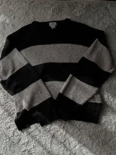 00s　ボーダーニット　y2k グランジ