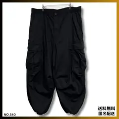 【美品】GU ジーユー　スーパーワイドカーゴパンツ　XXL 大きいサイズ　黒