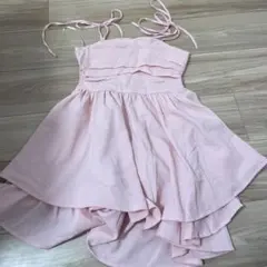 SHEIN MOD 肩紐付き サマーピンク キャミソールドレス