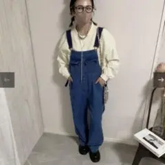 チッチアンドサリー　デニム　サロペット　トップス　2点セット チッチアンドサリーデニムサロペットトップス2点セット