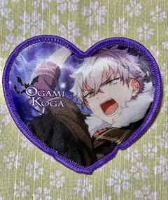 あんさんぶるスターズ　大神晃牙　クッション型ハート缶バッジ　2014年