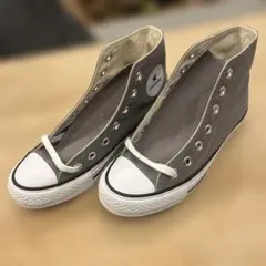 22.5cm CONVERSE ハイカット スニーカー グレー