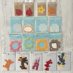 ダイカットペーパー フレーム コメント ステッカー ディズニー セット C