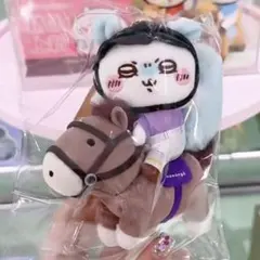 ちいかわ　中国　miniso 限定　マスコット　ぬいぐるみ　馬術　モモンガ⭐︎