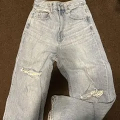 GU ダメージデニムパンツ