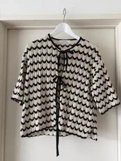 JOHNBULL ジョンブル 半袖 ニット カーディガンのサムネイル