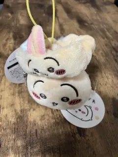 ちいかわ【うさぎ】ねそべりマスコット＆リストバンドキーホルダーセット
