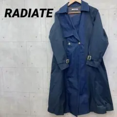 RADIATE トレンチコート ロングジャケット デニム切替 レディース M 紺