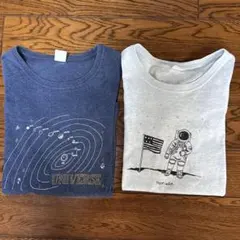 ブルーブルーエ　宇宙柄Tシャツ2枚のサムネイル