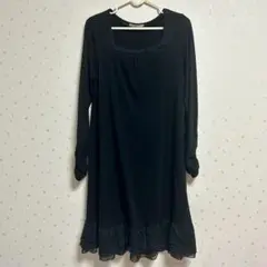 axes femme アクシーズファム チュニック　黒　長袖　M