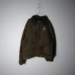 80-90s 星タグ USA製 ブラウン カーハート 短丈トラディショナル