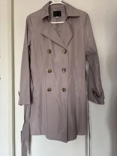 グレイッシュピンクベージュ トレンチコート 9号