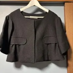 DRESSTERRIOR ノーカラージャケット ブラック