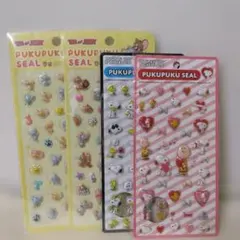 ぷくぷくシール　トムとジェリー　スヌーピー　4枚