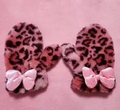 ディズニーヒョウ柄手袋