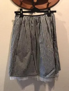 リバーシブルギンガムチェック スカート