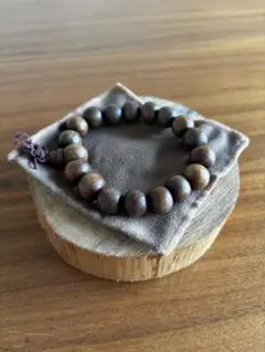 木製数珠 丸玉デザイン 茶色系