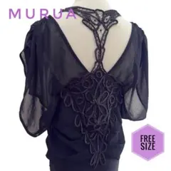 MURUAムルーア☆バックレースタンク×シアーブラウス ドッキングトップスのサムネイル