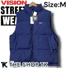 ヴィジョンストリート タケオキクチ 背面ビッグロゴ ベスト メンズ M