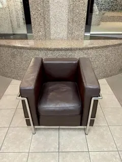 ルコルビュジェ　LC2 ダークブラウン1P1人掛け　　　C