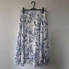 CLETTE トワルドジュイ フレアスカート 推し活 ブルー 3L4L5L
