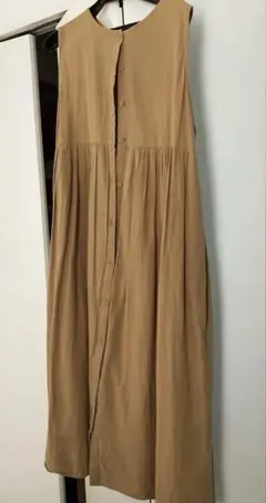 SM2 ノースリーブ ベージュ ワンピース