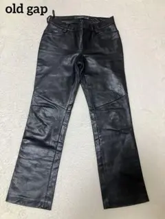 OLDGAP boot fit 牛革 レザーパンツ ブーツカット　gap パンツ 中古・古着通販】OLD GAP (オールドギャップ) ブーツカット